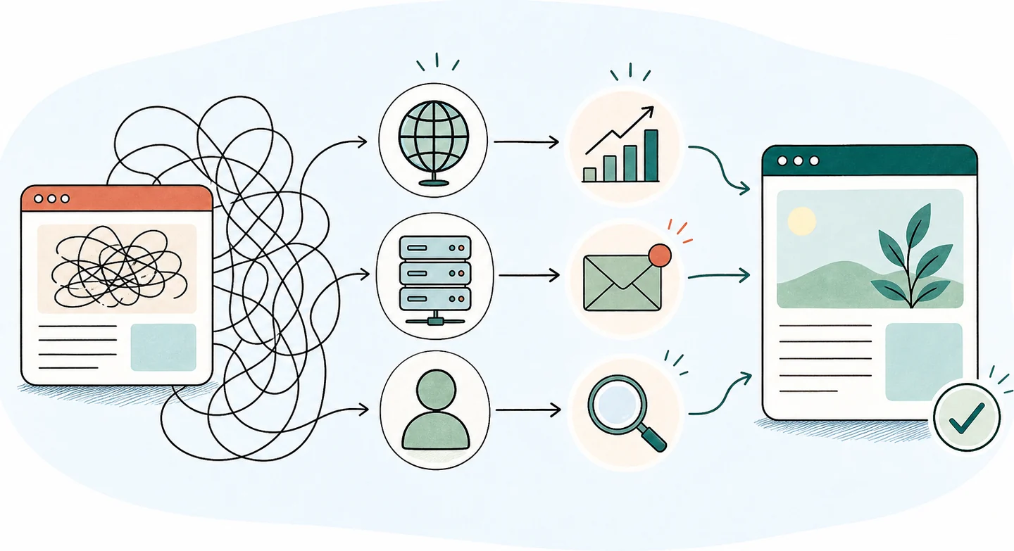 Una web desordenada se convierte en una web visible, medible y preparada para captar consultas