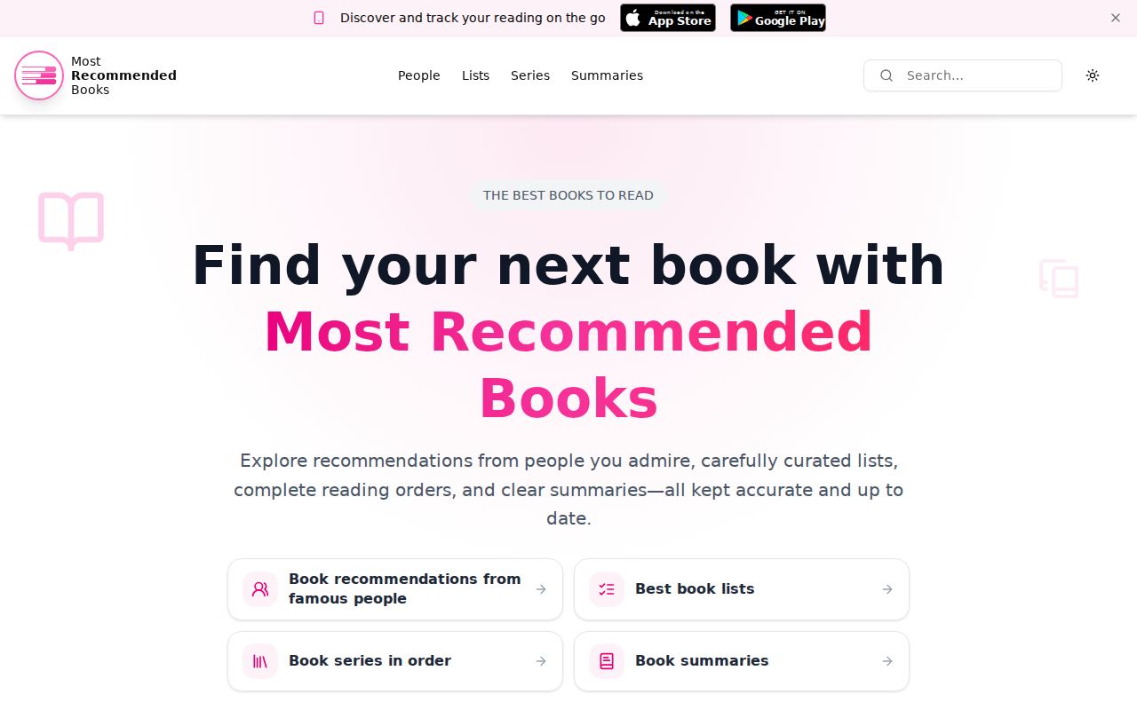 Most Recommended Books